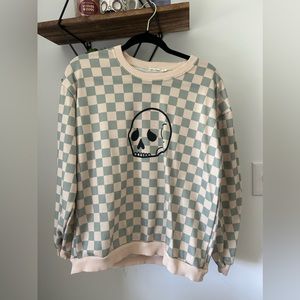 Indy & Pippa Skully Sage Sweatshirt